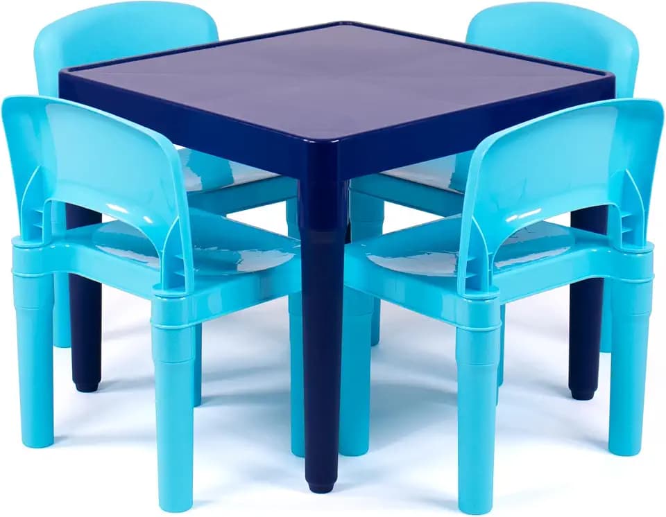 Humble Crew Toddler Table and Chair Set for Kids, Indoor Outdoor, Plastic