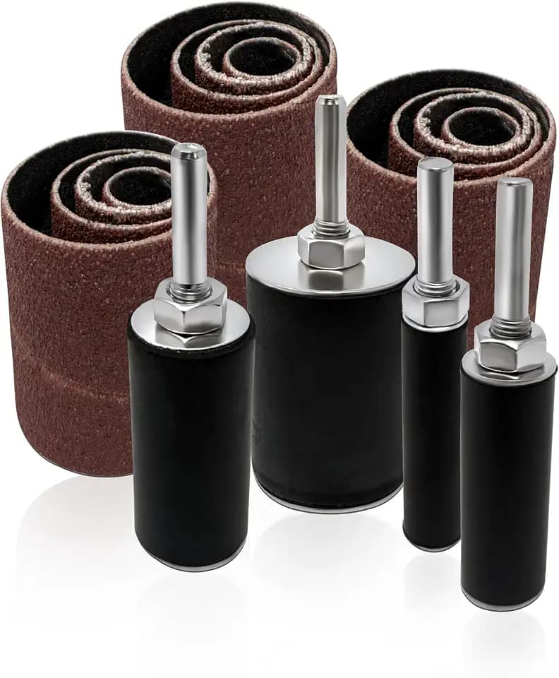 16pk Sanding Drum Sleeve Set for Drill, 2in Spindle Sander Bits