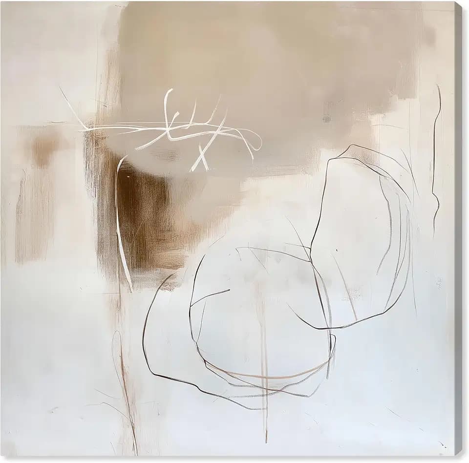 Art Remedy Boho Abstracts Canvas, 30" x 30", Gallery Wrapped, Beauty of Less II