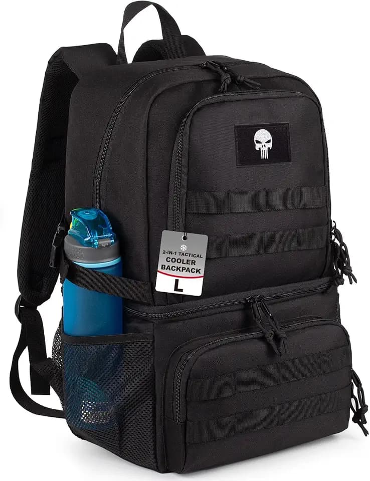 Taktischer Kühlrucksack für Herren, 28 Liter, mit 2 Fächern