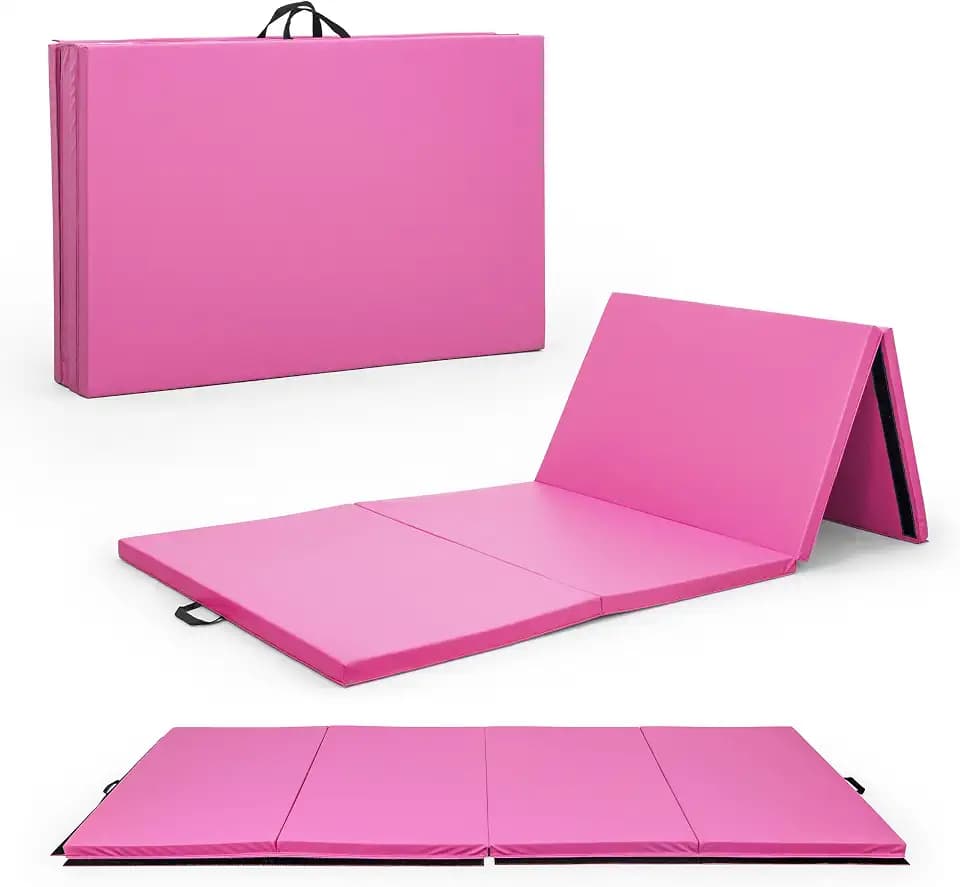 CAP Barbell All Purpose Folding Anti Tear Exercise Training Aerobic Fitness Gym & Gymnastics Balance Mat | 10' x 4' Multiple Colors and Thickness Options