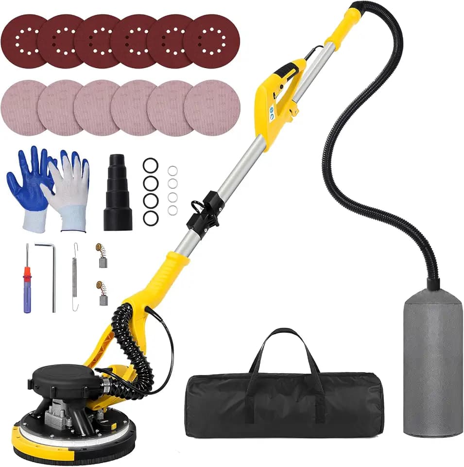 Drywall Sander Tool, KUPERIA 8.5 Amp Popcorn Ceiling Removal Tool, Yellow
