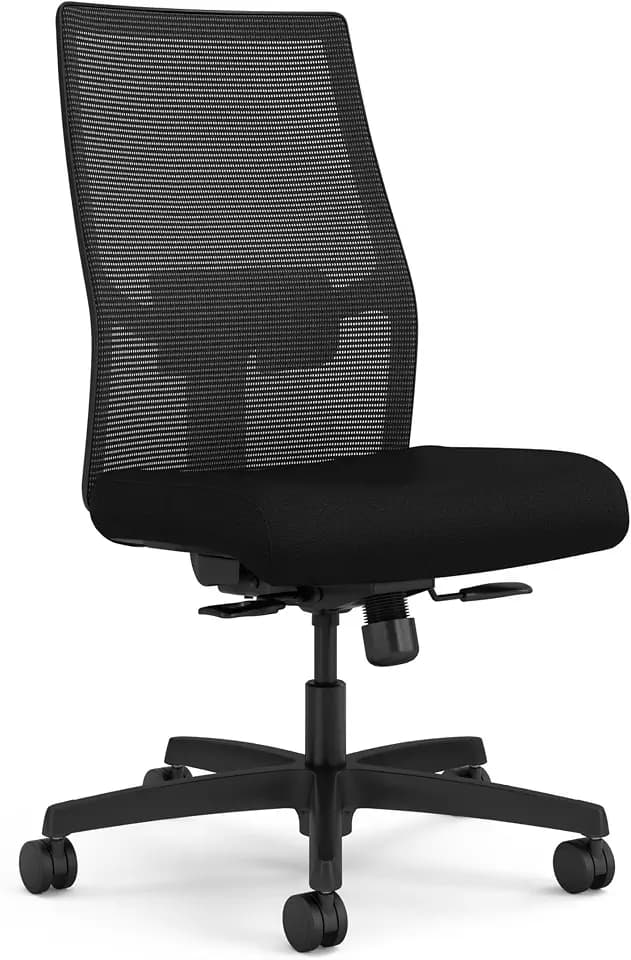 HON Ignition 2.0 Ergonomic Office Chair, Lumbar Support, Office Desk, Black