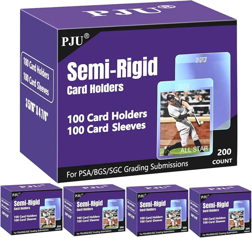 500ct Semi Rigid Card Holders & 500ct Card Sleeves for PSA Graded Cards