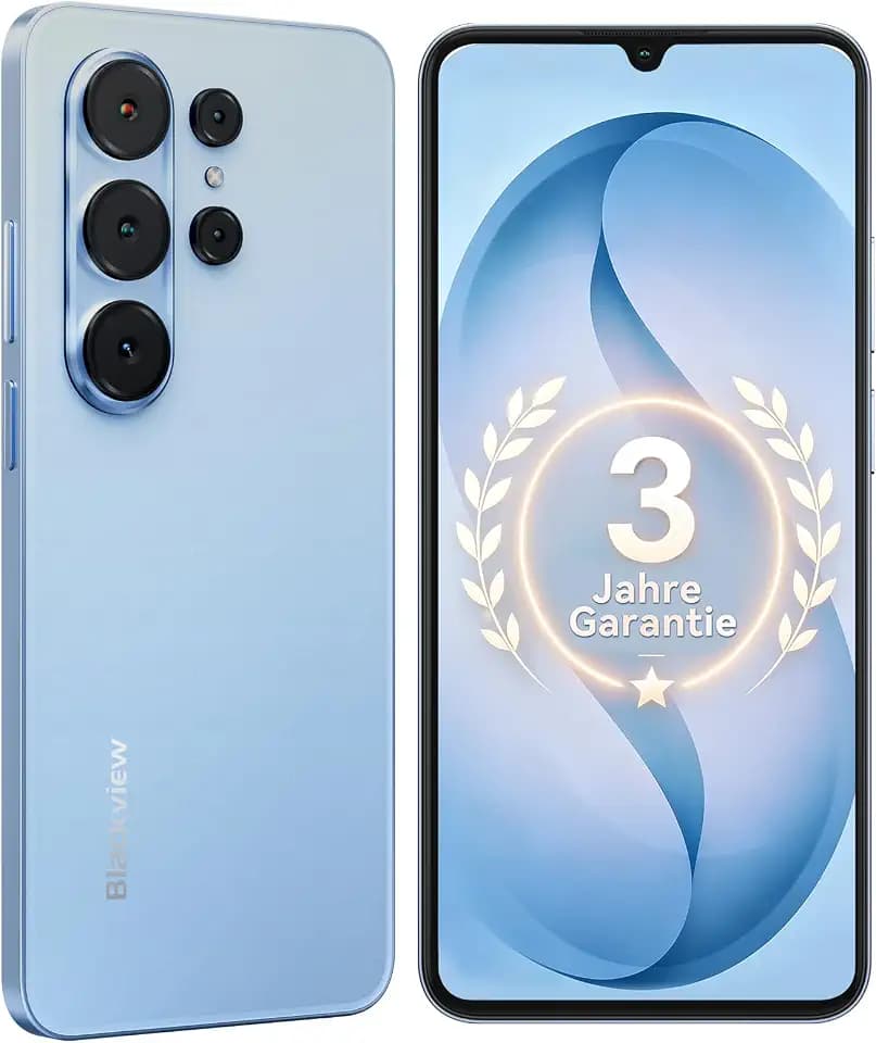 Blackview Wave 10C 6,88" HD+IPS Android 16 Handy Ohne Vertrag, 32MP+13MP, 16GB+128GB/1TB, 5000mAh, 4G Smartphone Günstig Mit Dual-SIM Und DREI Kartenslots, WiFi 5/3,5mm/FM/OTG, 3 Jahre Garantie