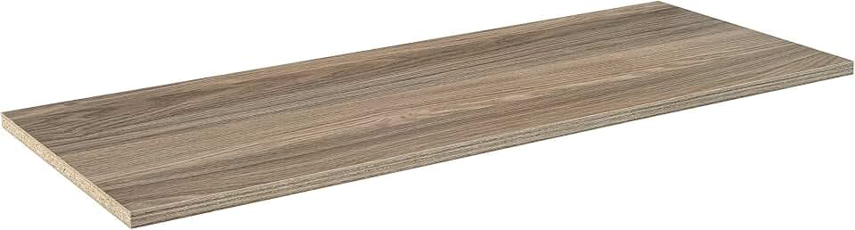ClosetMaid SuiteSymphony Wood Top Closet Shelf, 48-Inch Wide, Natural Gray