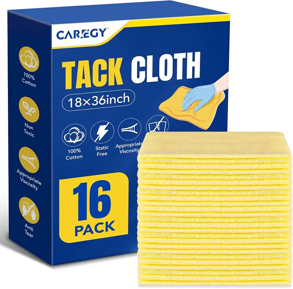 CAREGY 16Pcs Tack Cloth for Removing Dust from Woodworking