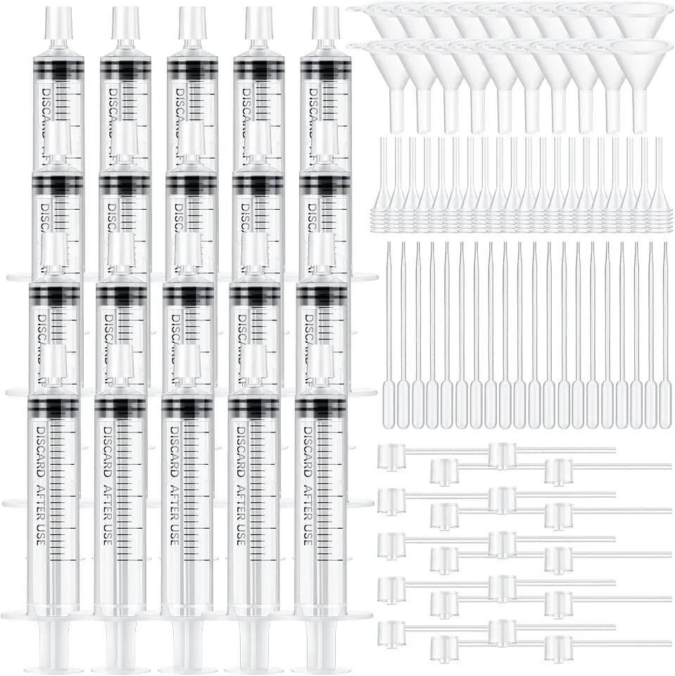 Geiserailie 100 Pcs Perfume Syringe Cologne Extractor Refill Transfer Kit