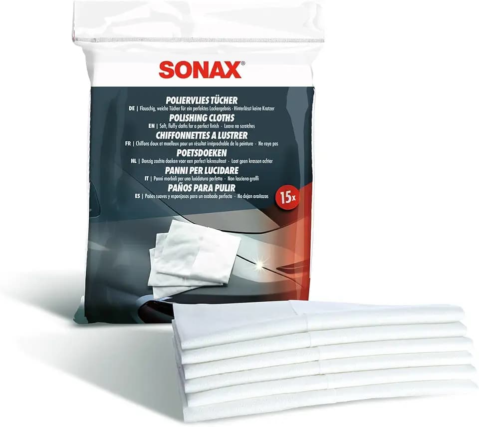 SONAX PolierVliesTücher (15 Stück)