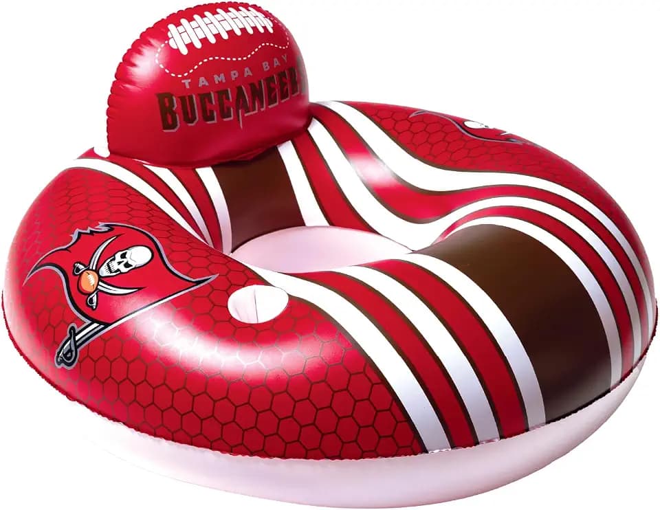 BigMouth 42” Inflatable Pool Floats Officially Licensed NFL Fan Gear Merchandise Back Support Inner Tube for Adults and Teens