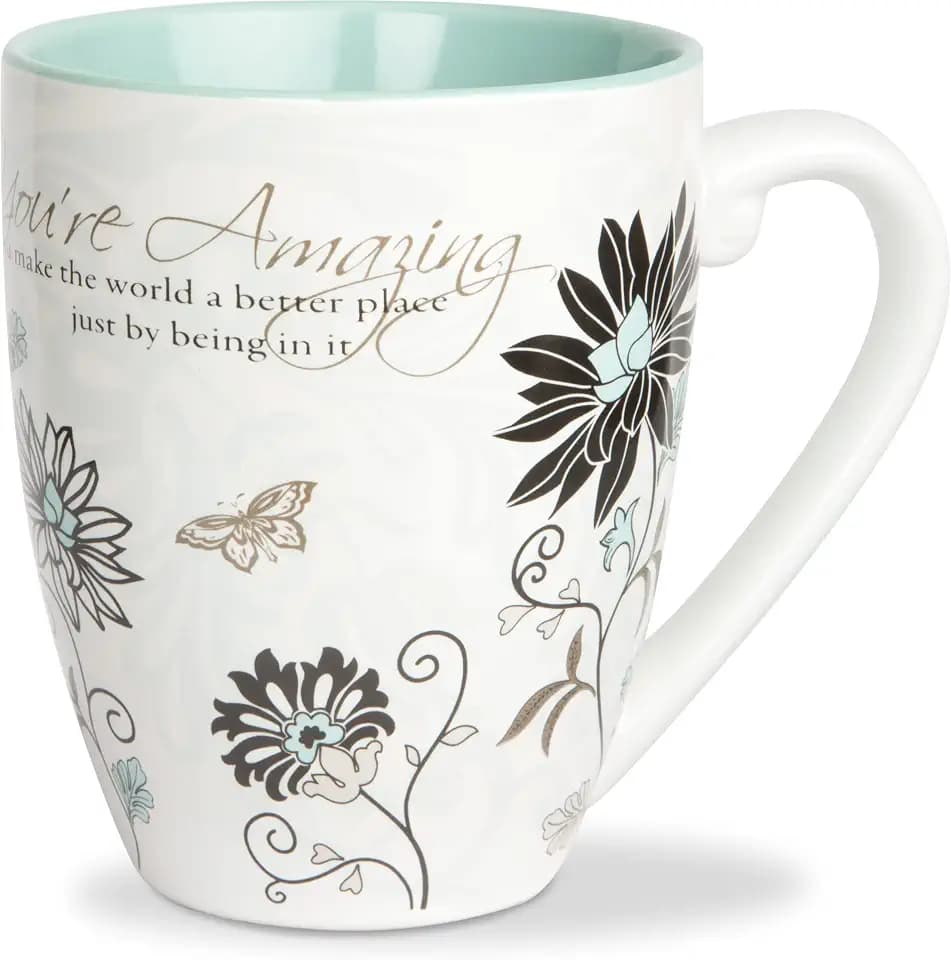 Mark My Words "You're Amazing" Ceramic Mug, 20-Ounce