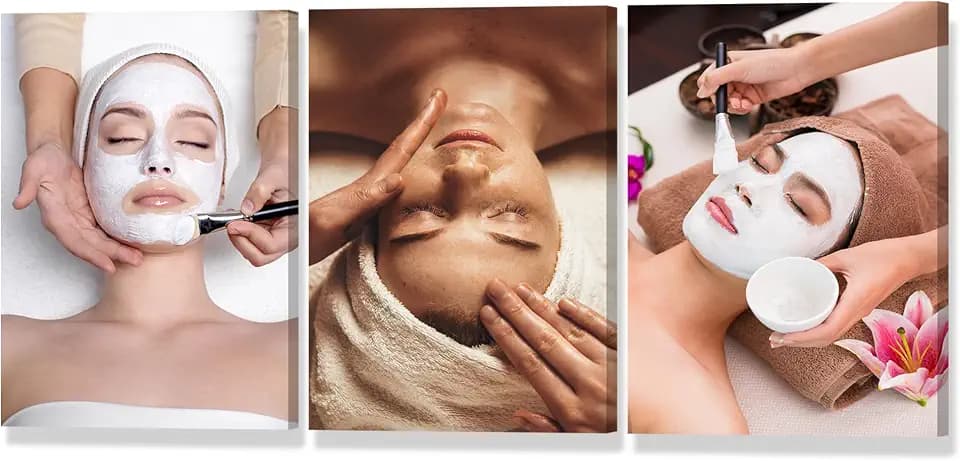 Facial Care Picture Massage Painting Beauty Salon Photo Framed