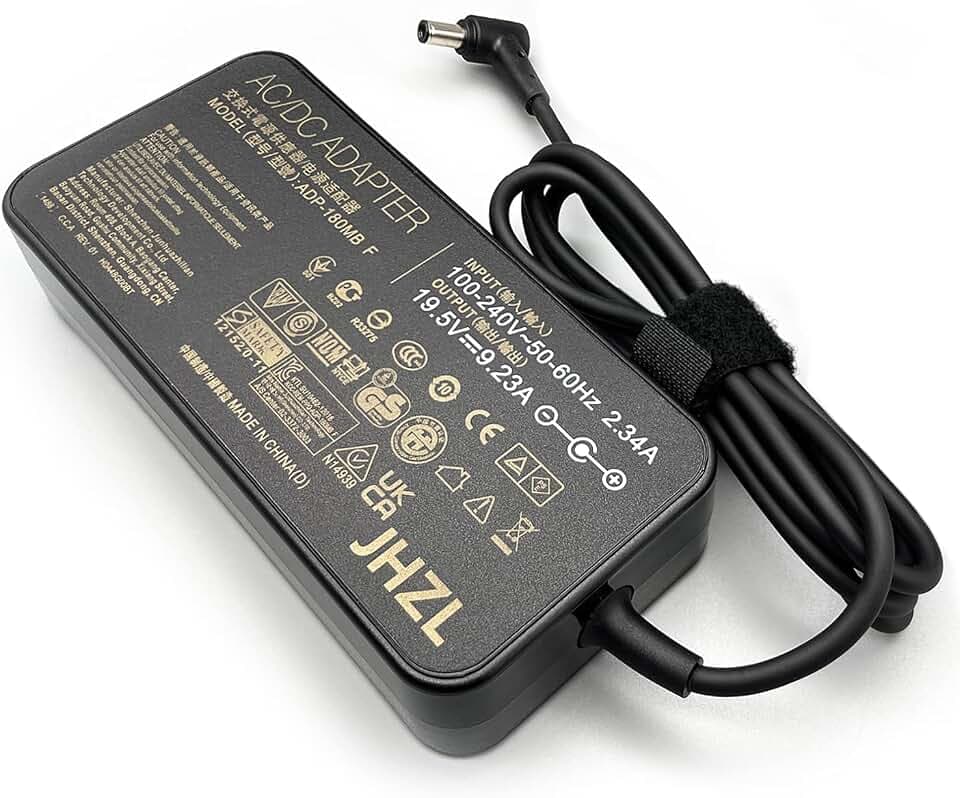 19.5V 9.23A 180W ADP-180MB F A17-180P1A Ladegerät Kompatibel für ASUS ROG G GA502 GA502D GA502DU TUF FX705D FX705DT FX705DU FX705DY FX705DD FX705G FX705GD FX705GM FX705GE TUF Gaming Laptop Netzteil