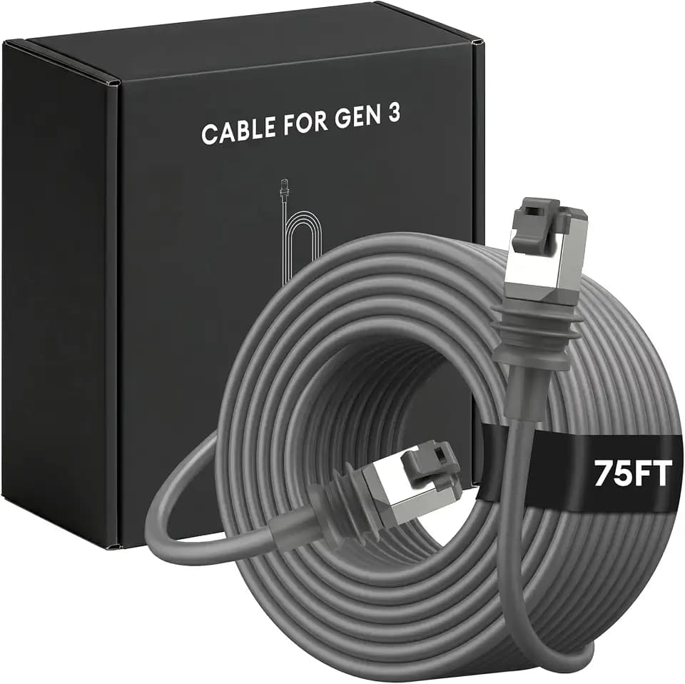 Starlink Cable 75FT, Starlink Mini Ethernet Cable for Gen 3 4 4X V3 V4 V5
