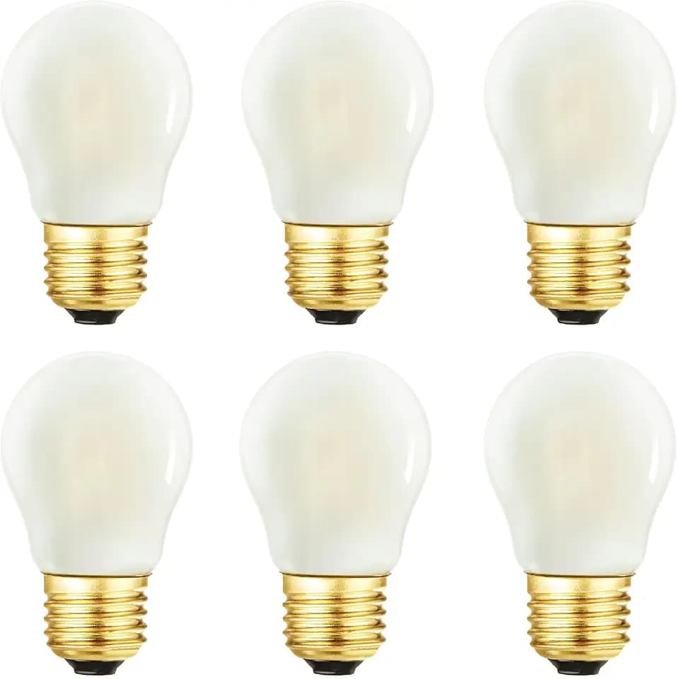 Frosted Short Small Bulb 40W Vintage LED Edison Dimmable E26 LED Bulb,3000K