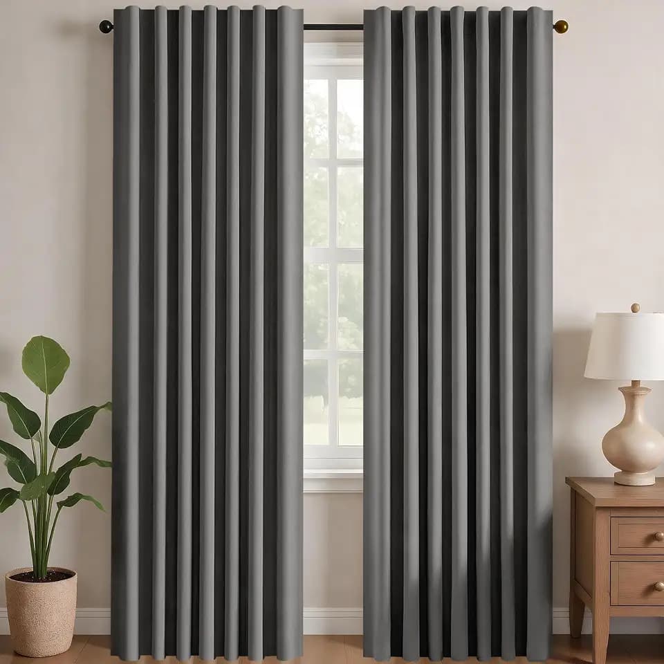 Deconovo Blackout Curtains for Bedroom, Living Room 108 Inch Long 2 Panels