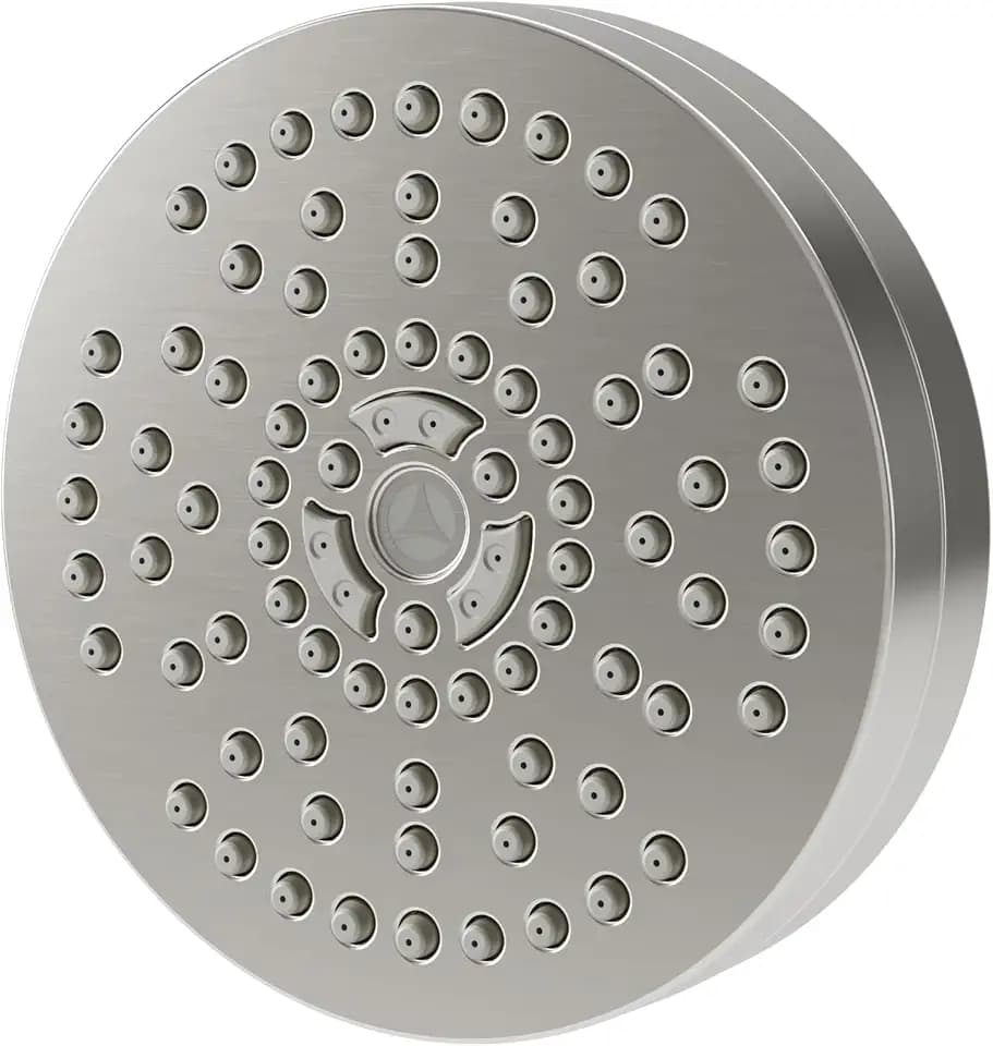 Symmons HydroMersion Contemporary 4 Inch Single Function High Pressure Round Showerhead in Satin Nickel