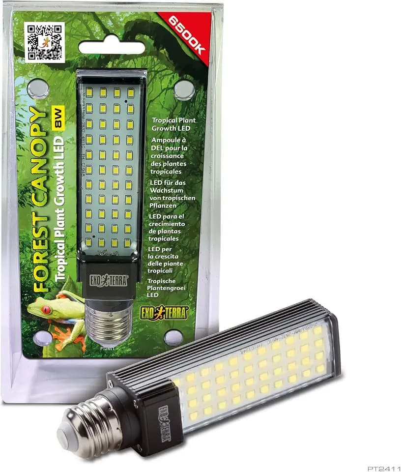 Exo Terra Forest Canopy 300° drehbare LED Terrarien-Lampe | 8W E27 6500 K