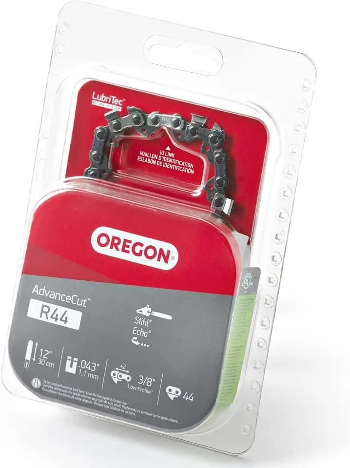 Oregon Chainsaw Chain for 12" Bar, 3/8" LP, .043" Gauge, 44 Drive Links
