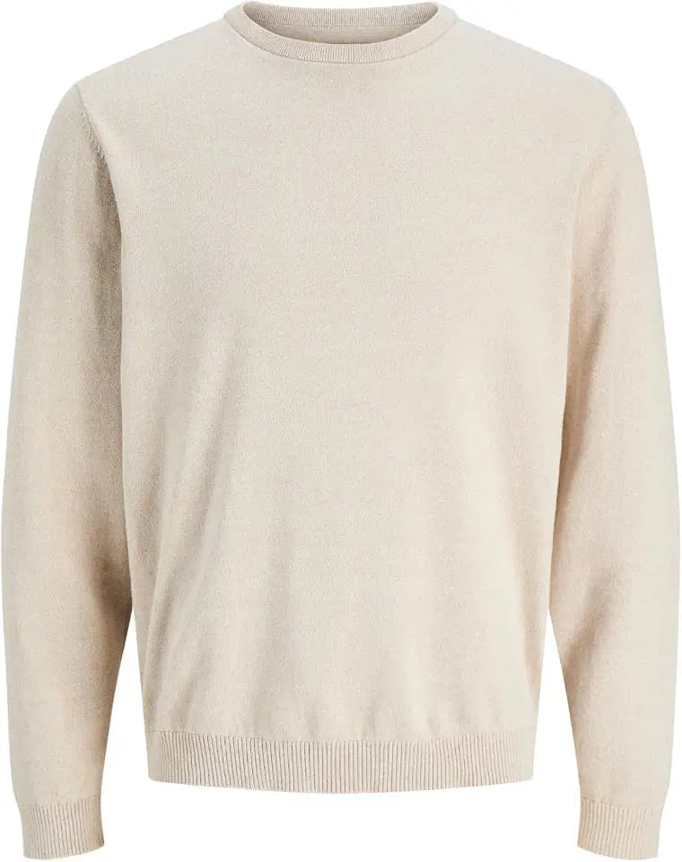 JACK & JONES Male Strickpullover Einfarbig Strickpullover