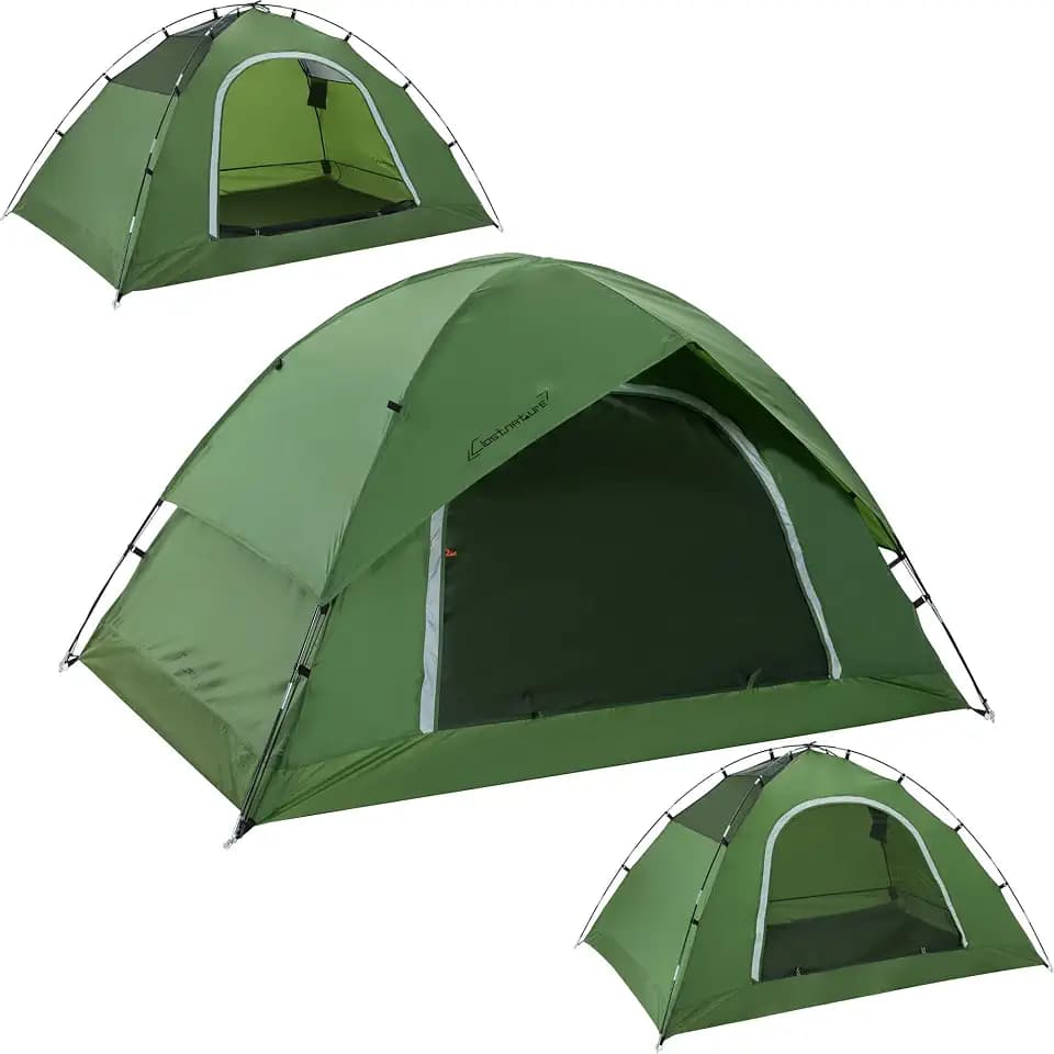 Clostnature Waterproof Camping Tent for 2 Person, 4 Person, Easy Setup Tent