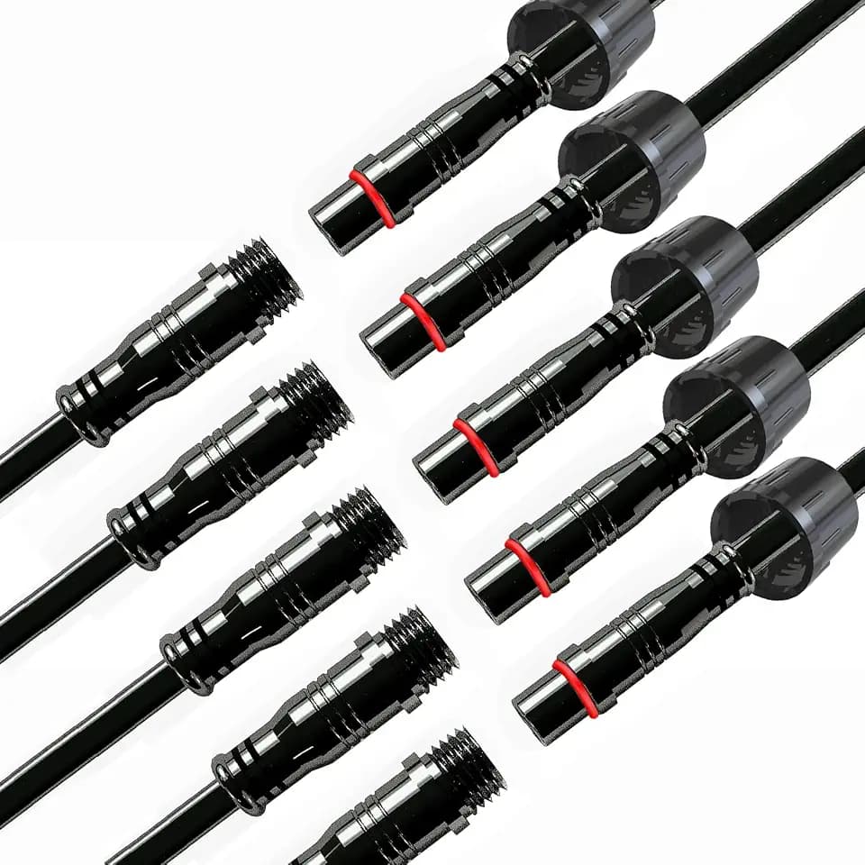Waterproof Connectors 2 Wire, 20AWG Male Female Plug LED Connector with 2Pin Waterproof Connectors, IP68 20CM Extension Cable for Car, Truck, Boat, LED Strip Lights, (5 Pairs)