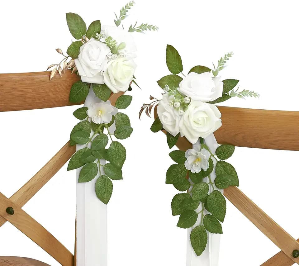 10 White Wedding Aisle Decorations