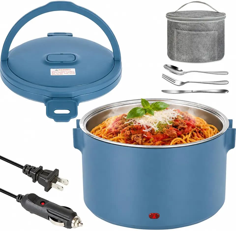 100W Electric Heated Lunch Box, 1.5L, 12V/24V/110V