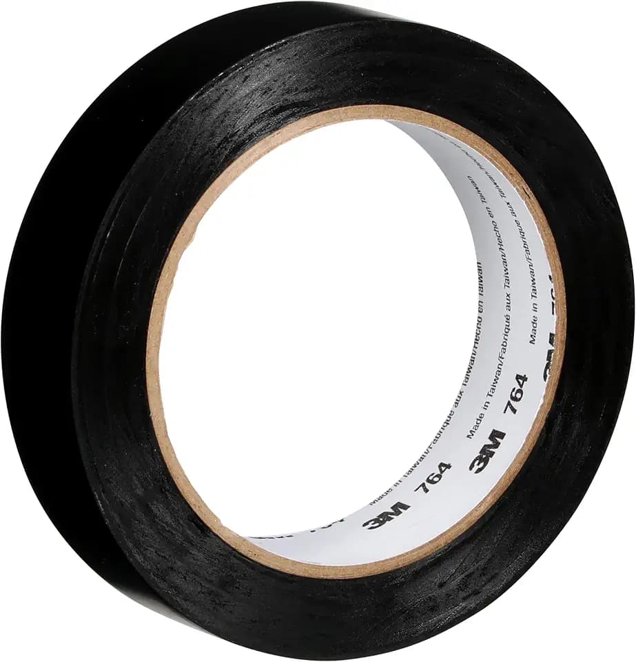 3M General Purpose Vinyl Tape 764, Black, 2 in x 36 yd, 5 mil, 1 Roll