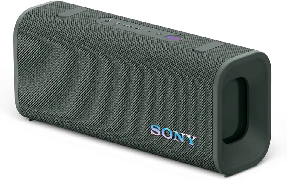 Sony ULT Field 3 - Tragbarer Bluetooth-Lautsprecher mit ULT Power Sound, 24-Stunden-Akku, IP67, wasserdicht, staubdicht, stoßfest, Abnehmbarer Schulterriemen, kompakt - Forest-Grey