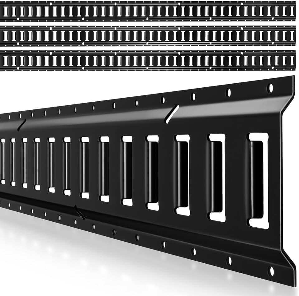 VEVOR E-Track-Zurrschienen, 4er-Pack, 2,3 m E-Track-Schienen sichern Fracht & schwere Lasten bis zu 909 kg, Anhänger-Zurrsystem für Garagen, Lieferwagen, Motorrad-Zurrschienen, ATV-Halterungen