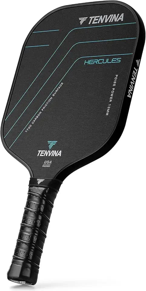 TENVINA Pickleball Paddle, Multi-Layer T700SC Textured Carbon Fiber Pickleball Paddle, 13MM Thicknesses Core, Strong Power and Spin Surface, USAPA Approved Pickle Ball Paddle