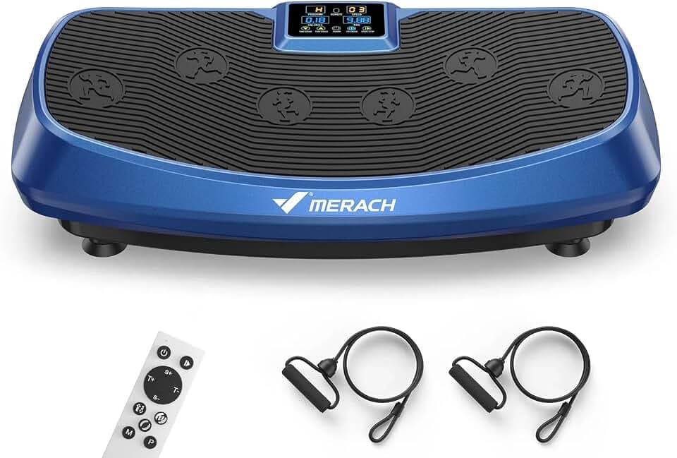 Merach 3D Vibration Plate Exercise Machine with 30 Speeds & 3 Modes