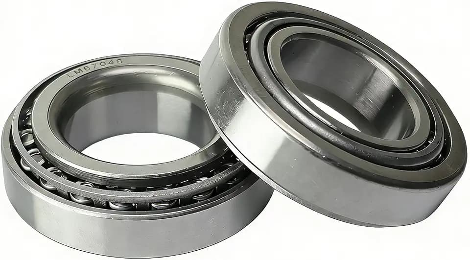 2 Set Wheel Bearing- LM67048 / LM67010 Tapered Roller Bearing Cone and Cup Set, 1.25" Bore 2.328" OD 0.625" Cup Width, Chrome Steel Taper Bearings