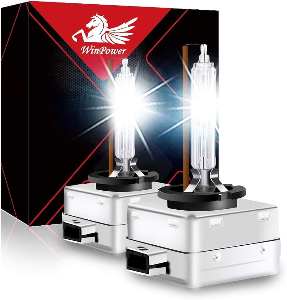 WinPower D1S Xenon Brenner 35W HID Scheinwerfer Biren Entladungslampe Set 85V 4300K Gelb Mehr Licht Extreme Vision Headlight Lampe, 2 Stücke