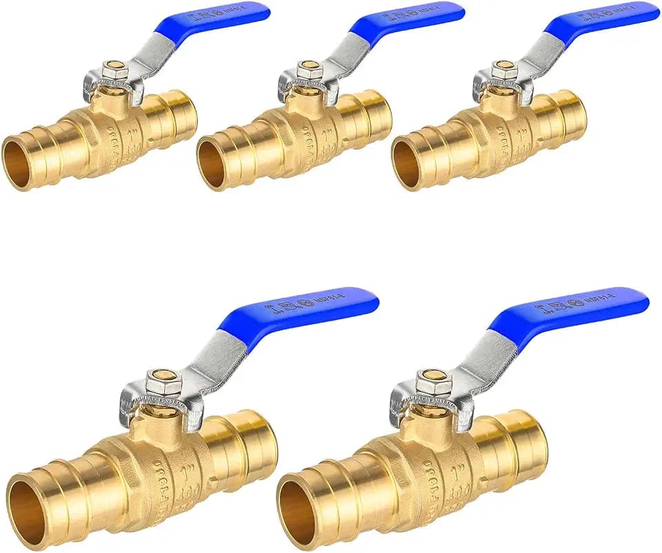 5 PCS Foskan 1" PEX A Expansion Shut-off Ball Valves