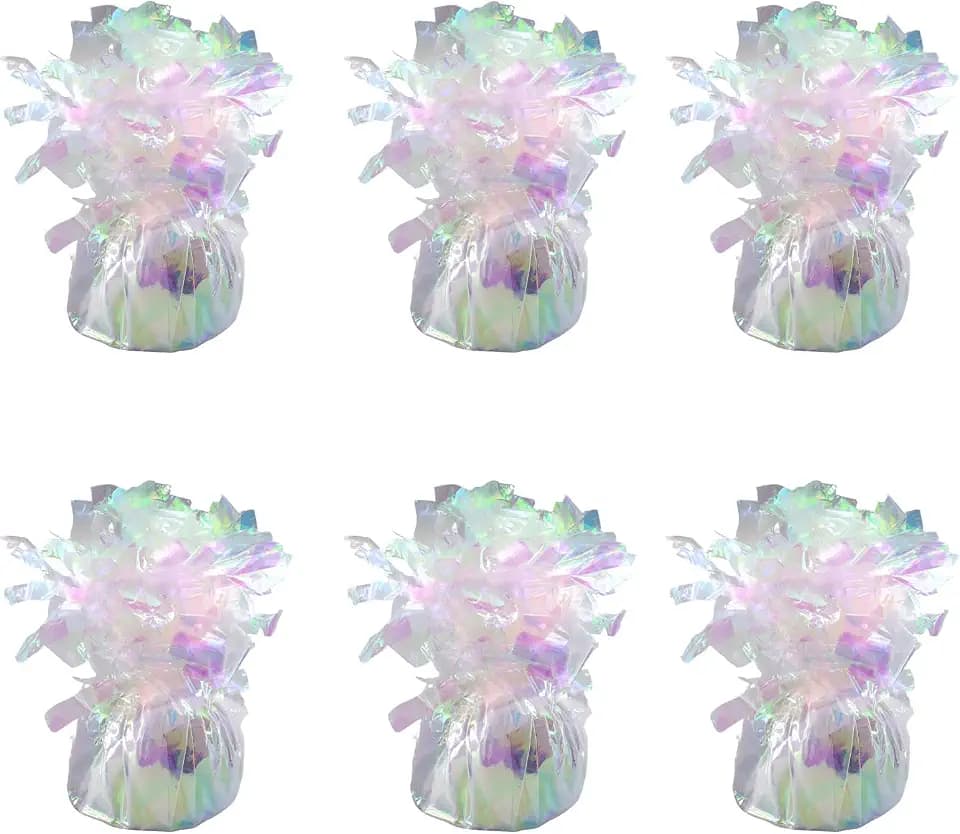 Balloon Weights Iridescent 6Pcs(0.36lb)