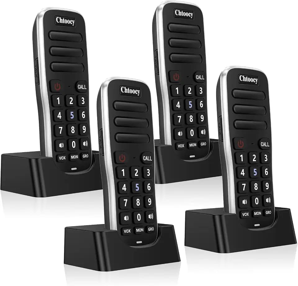 Wireless Intercoms for Home, Rechargeable & 1 Mile Range (5280ft)