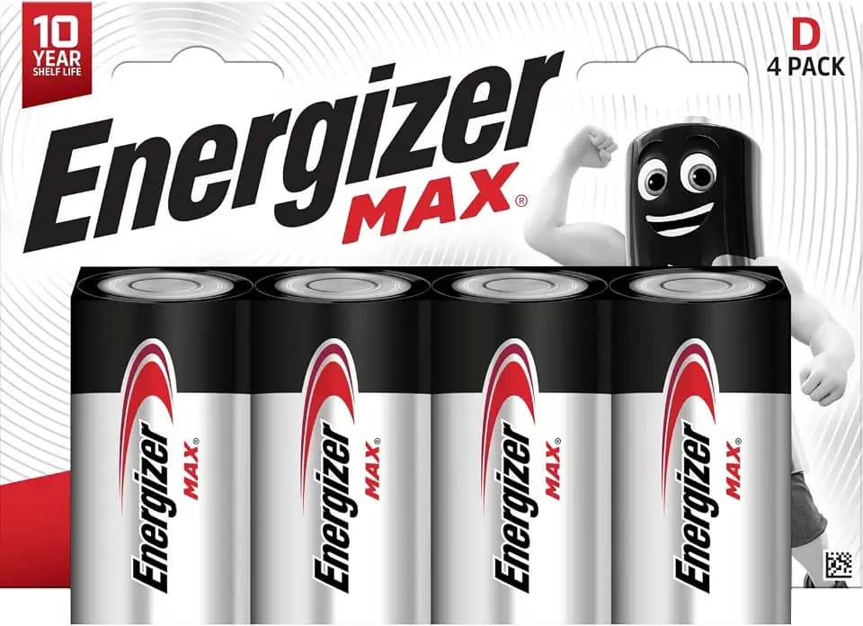 Energizer Max Batterien D (4 Stück) - 1.5V LR20