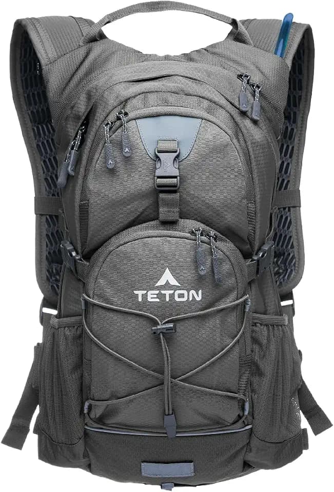 Teton Oasis/Trailrunner Hydration Backpack – Lightweight Water Pack with 2L/3L Bladder for Hiking, Running, Cycling, Biking 18L/22L Sizes – Sewn-in Rain Cover – Fits Men and Women