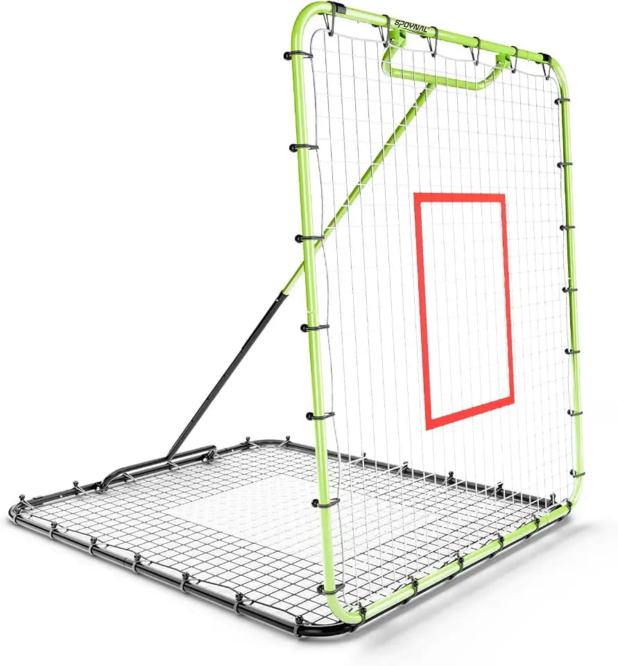 SPOYNAL Baseball Rebounder Net, 54 x 48 in, 6-Angle Training Net