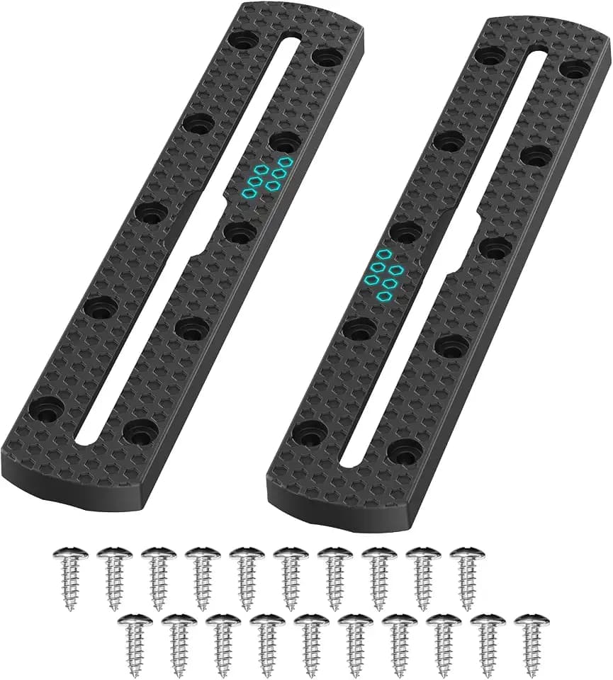 3003 8" 2 Pack Kayak Track Textured Grip Surface Multi-Size Kayak Low Profile Track Kayak Gear Track Mount Accessories Easy Installation Kayak Rail Track for Holding Fishing Rod Cup Holder Paddle