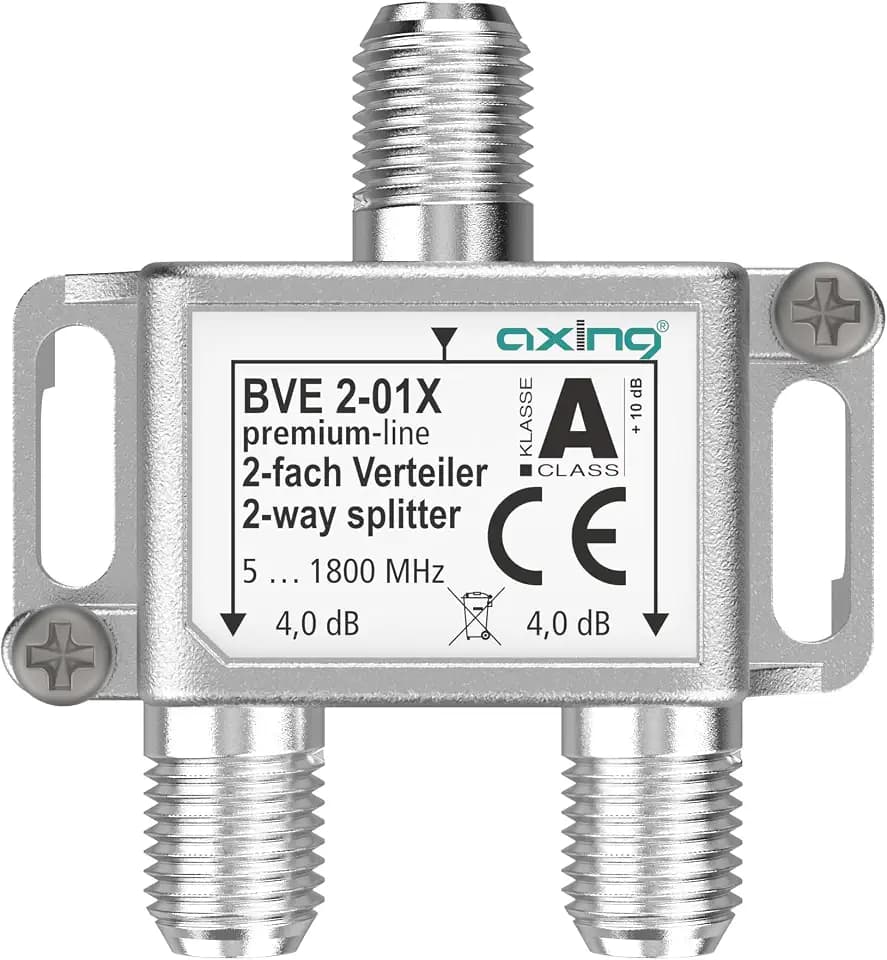 Axing BVE 2-01X 2-Fach Verteiler 4 dB 5-1800 MHz