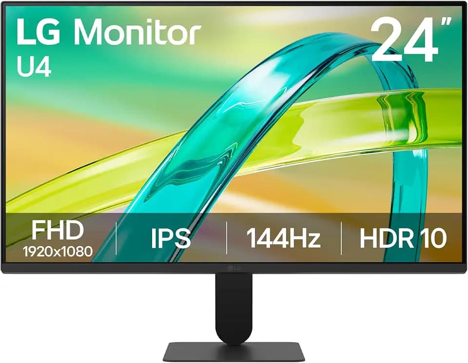 LG Monitor 24U411B-B 61cm FHD 144Hz IPS Desktop Display, schwarz