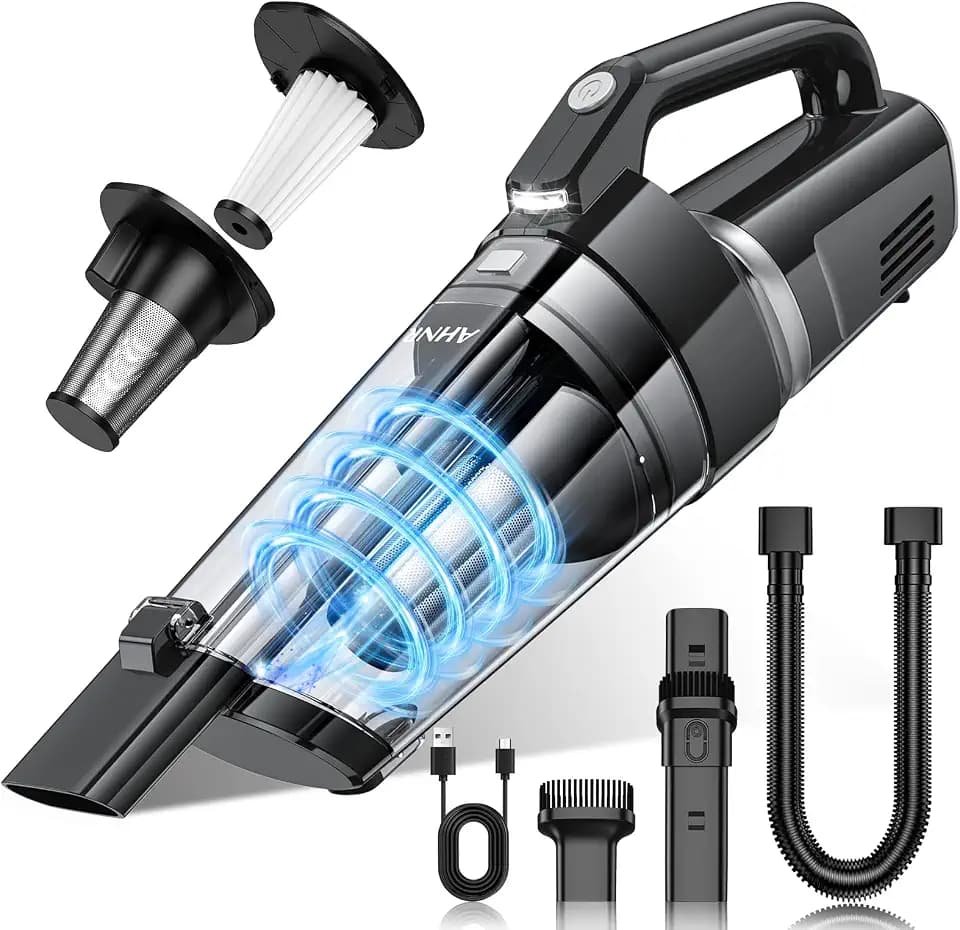 AHNR Handheld Vacuum Cleaner Cordless Rechargeable 16000PA for Car Home