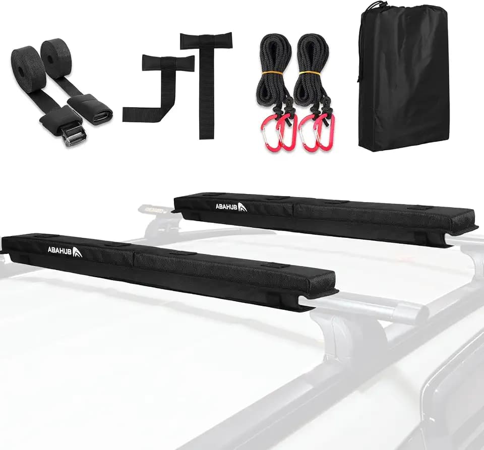 Abahub Soft Roof Rack Pads System for Surfboard, Kayak, Canoe 30 Inch