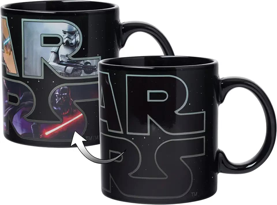 Silver Buffalo Star Wars Logo, Heat Reveal Ceramic Mug, 20oz