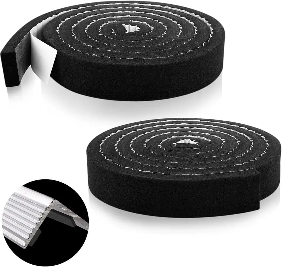 2 Pack Metal Roof Vented Ridge Closure Strips, 2" W x 10' L, 20 ft Total