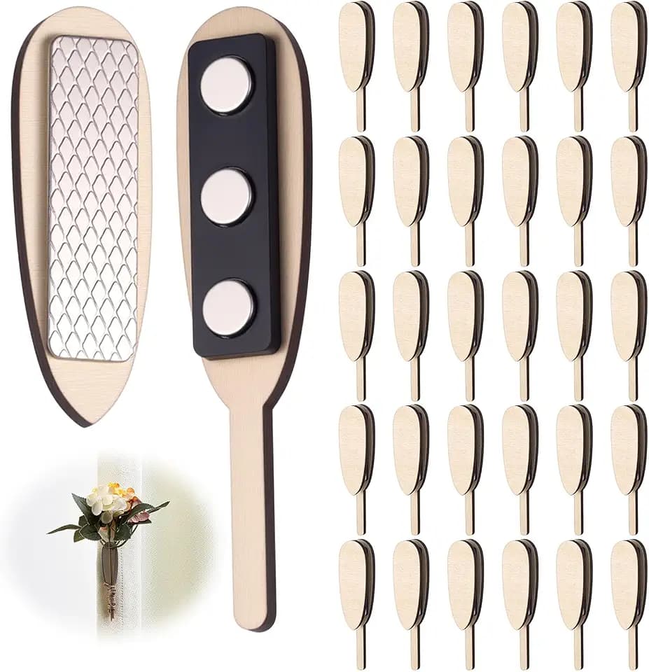 Colingmill Floral Boutonniere Magnets DIY Clip-on Boutonniere Pins Corsage Holder for Men Bride Groom Wedding Business Buttonhole Flowers Making Accessories