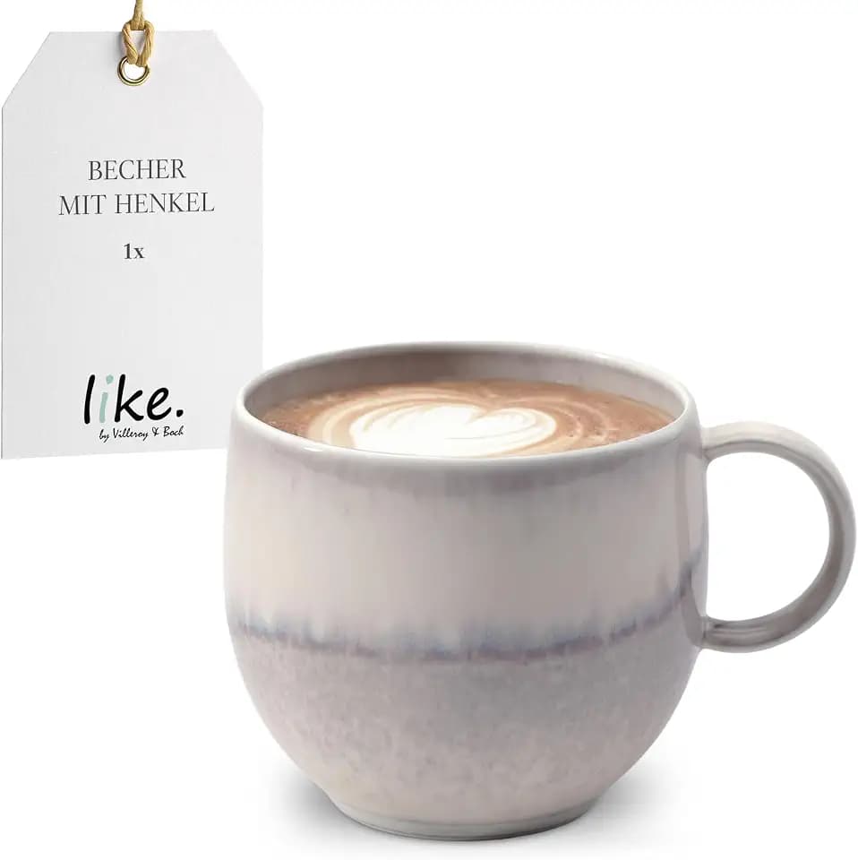 like. by Villeroy & Boch Perlemor Sand Small Mug, Beige, 7 oz